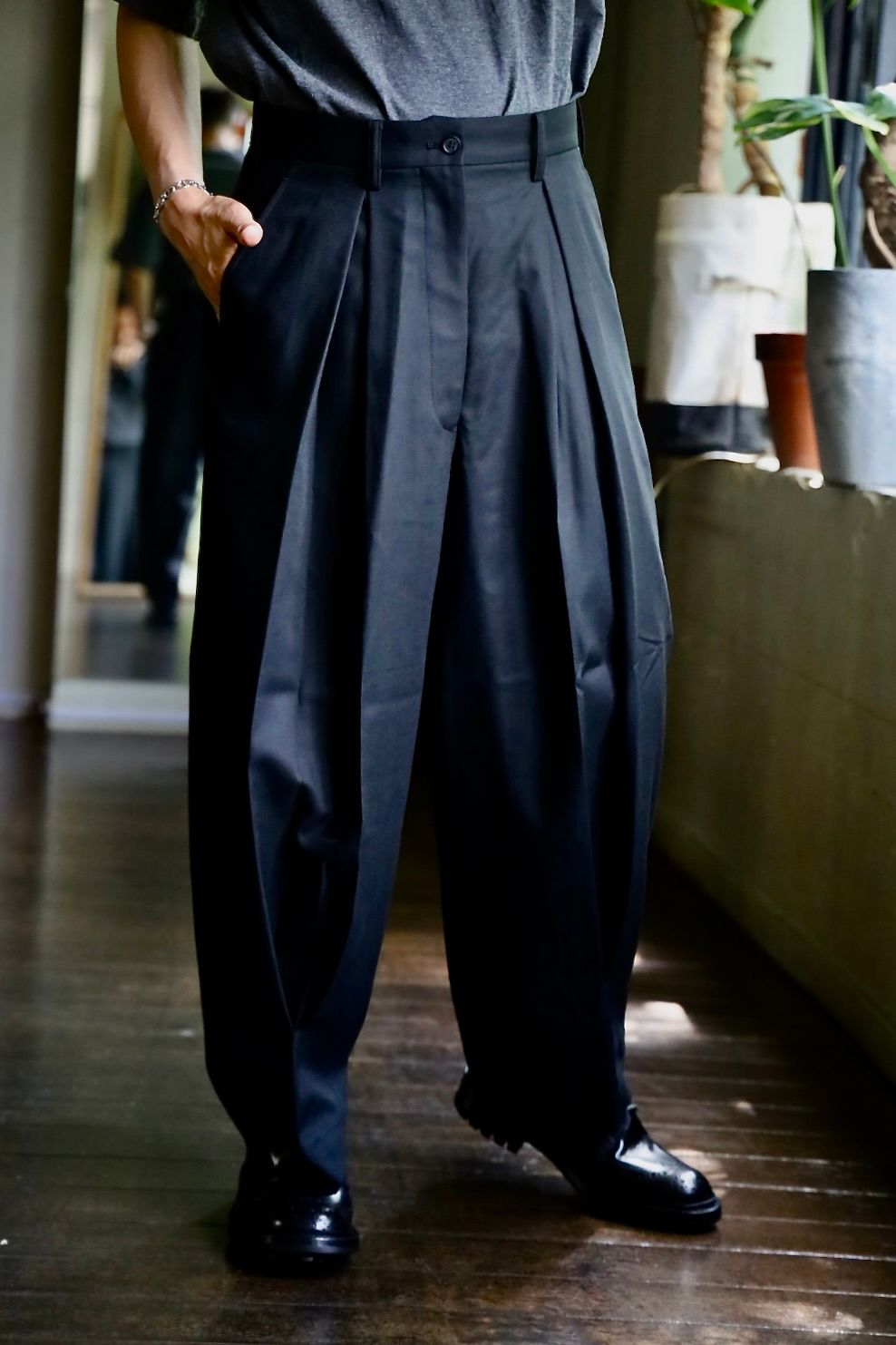 COMME des GARCONS HOMME - コムデギャルソンオム24AW ウールサージ