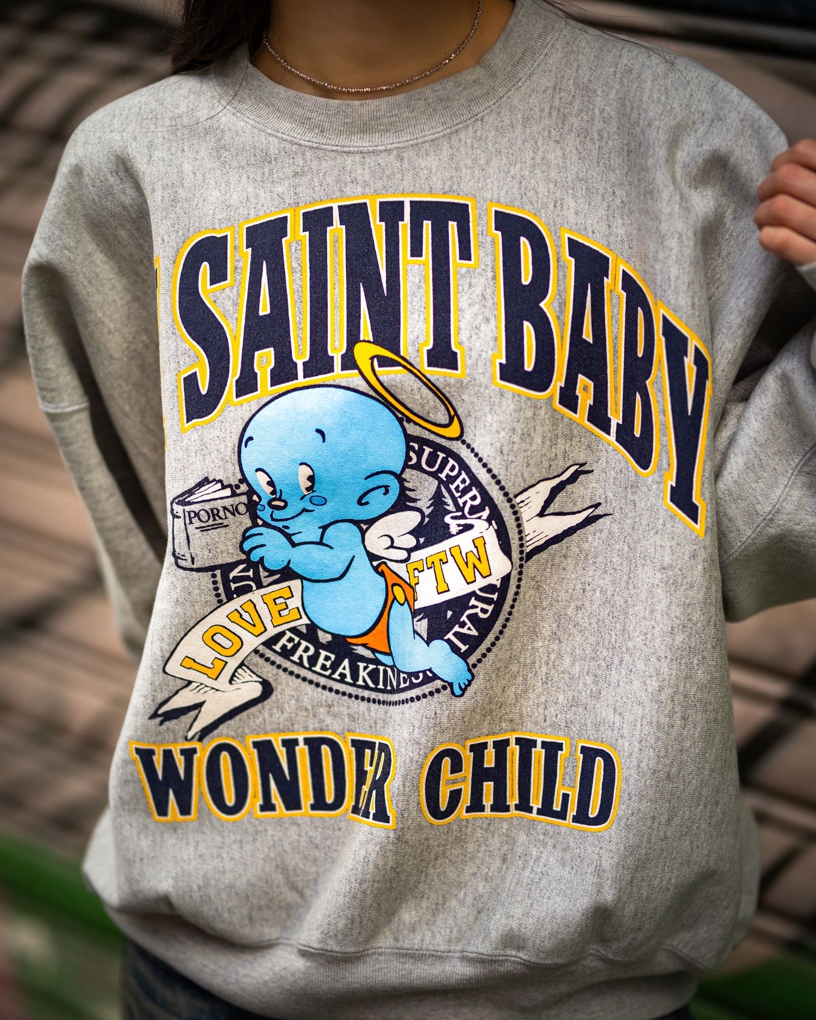 SAINT M×××××× - セントマイケル25AW BABY MICAHEL SWEAT (SM-HR1-0000