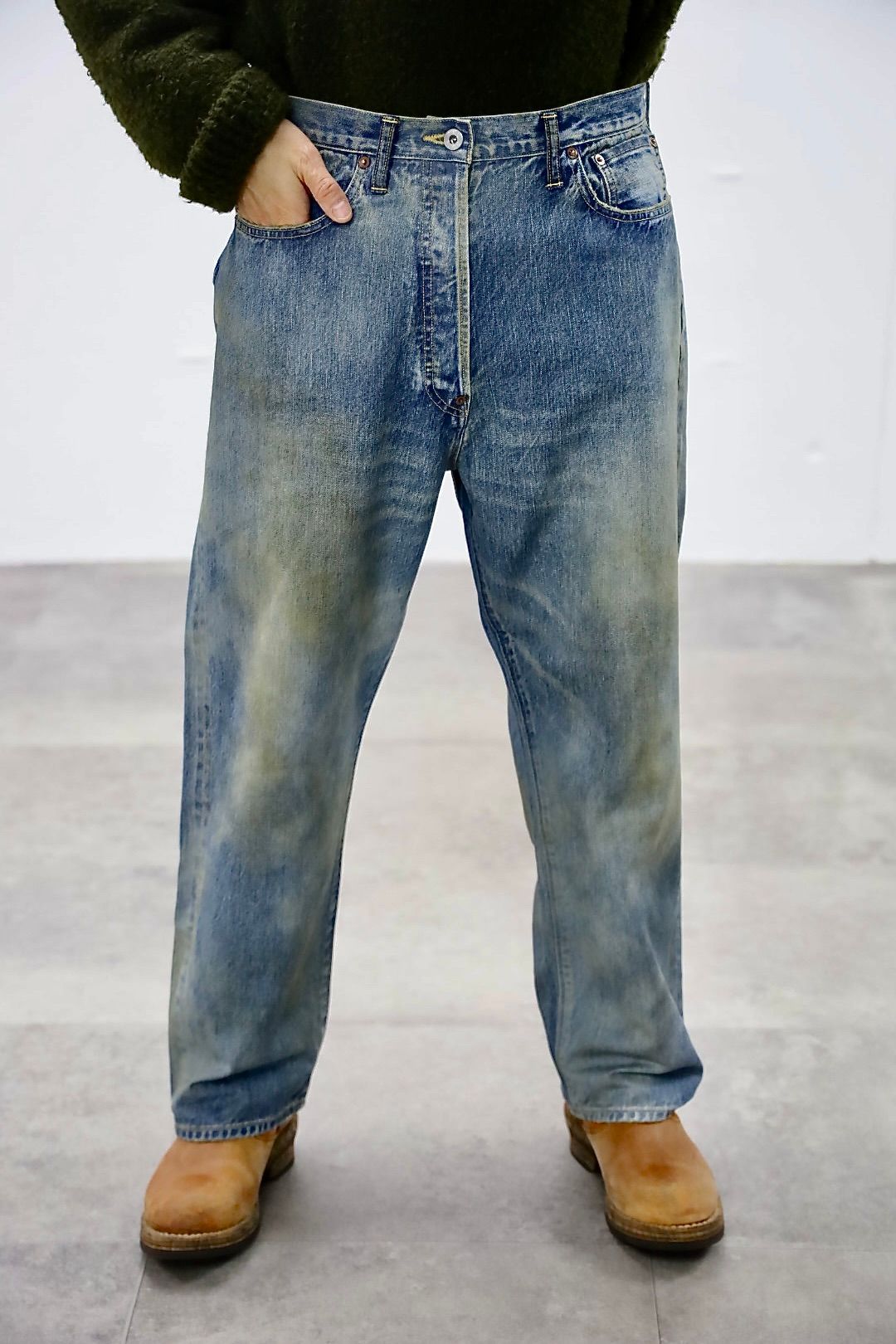 A.PRESSE - アプレッセ 2026 STYLE1 No.37 Washed Wide Denim Pants