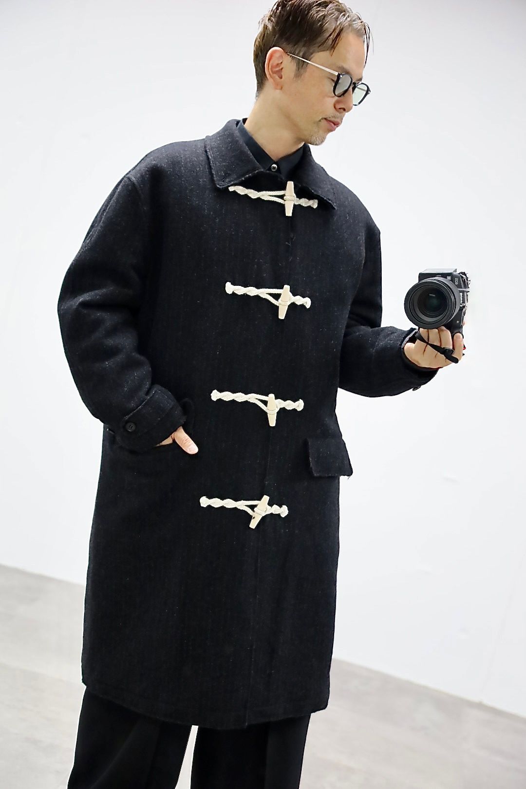 COMME des GARCONS HOMME ストライプダッフルコートスタイル2025.10.3