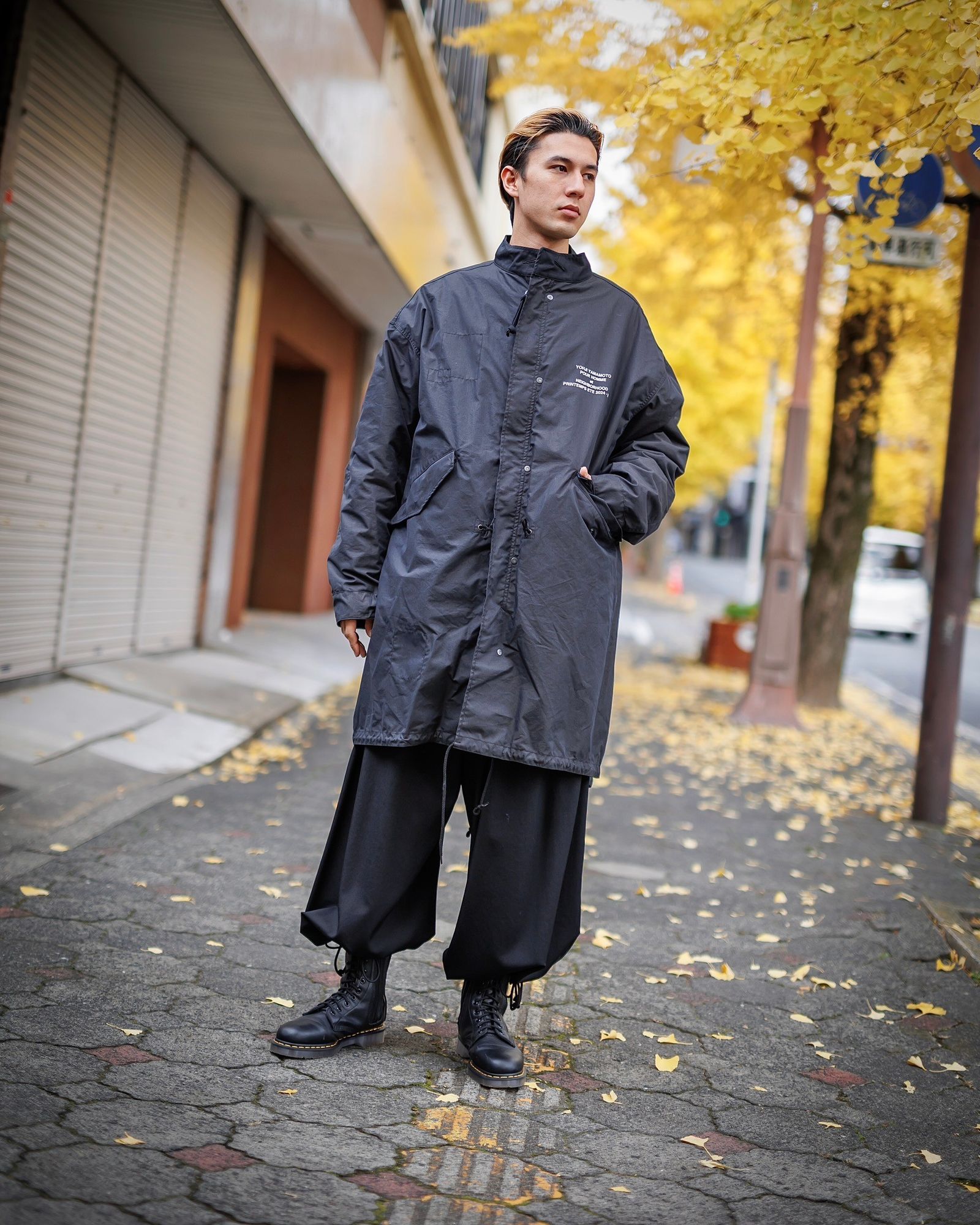 yohji yamamoto x NEIGHBORHOOD FIELD PARKA SHELL&LINER スタイル