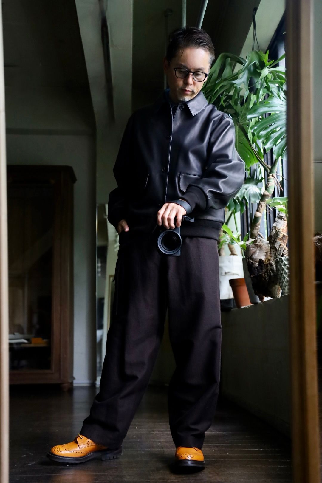 blurhms Wool Napping Side Seamless 4P Pantsスタイル.2024.8.24