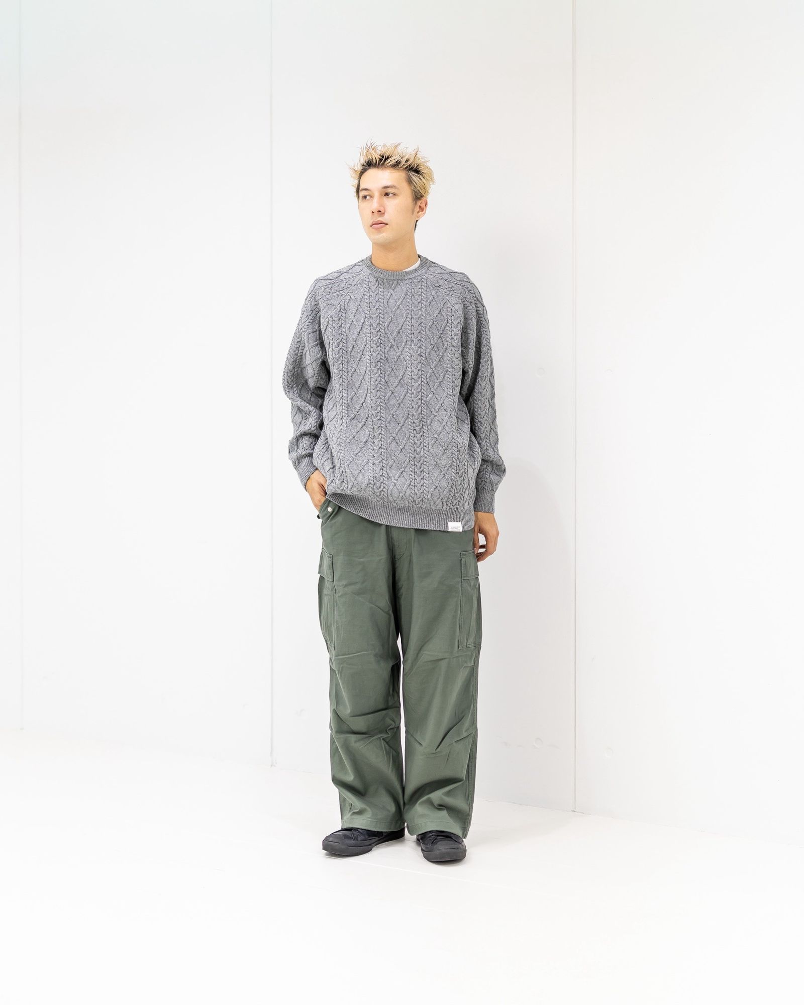 FreshService SHETLAND WOOL x SOLOTEX® TECH FISHERMAN SWEATER 10月