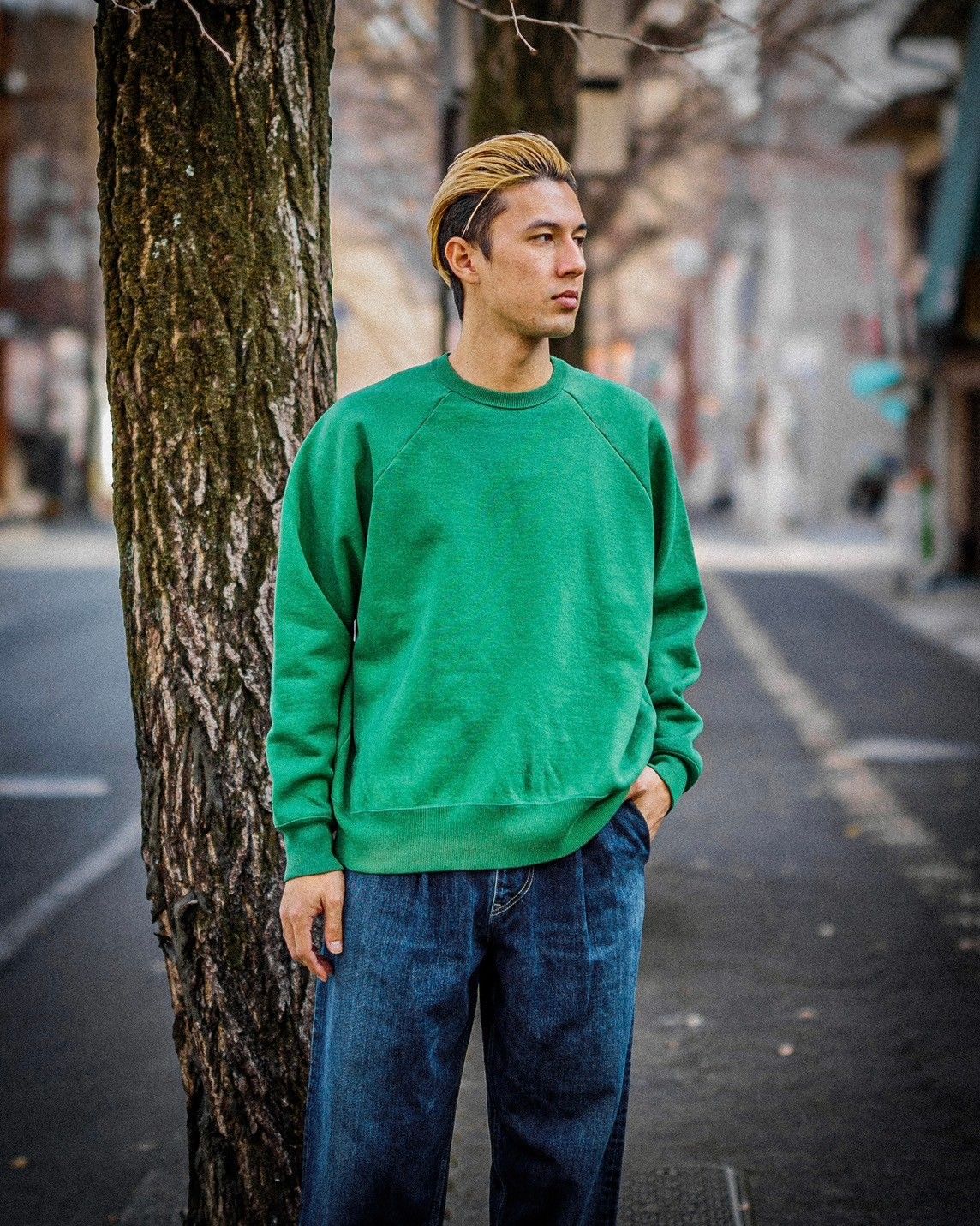 A.PRESSE - アプレッセ Vintage Sweatshirt(25SAP-05-05K)GREEN | MARK