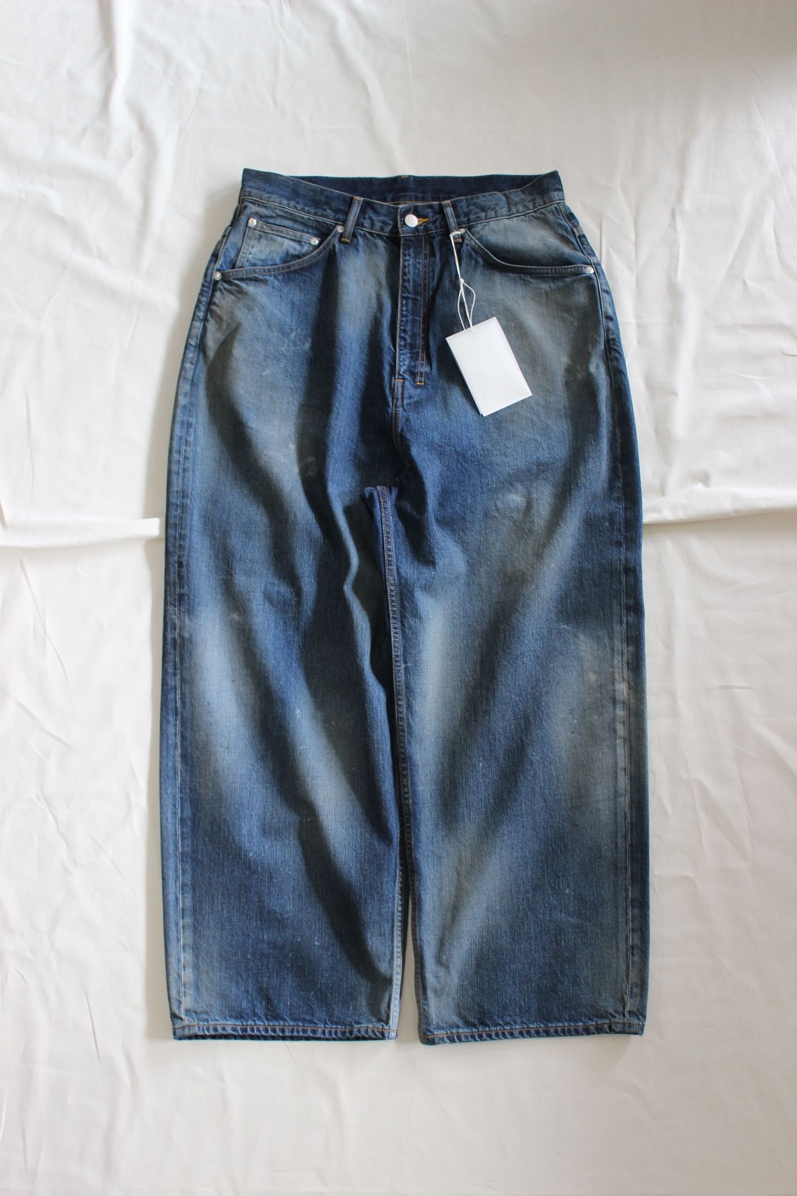 ANCELLM - AGING WIDE 5P DENIM PANTS | BLACK | デニム | NapsNote