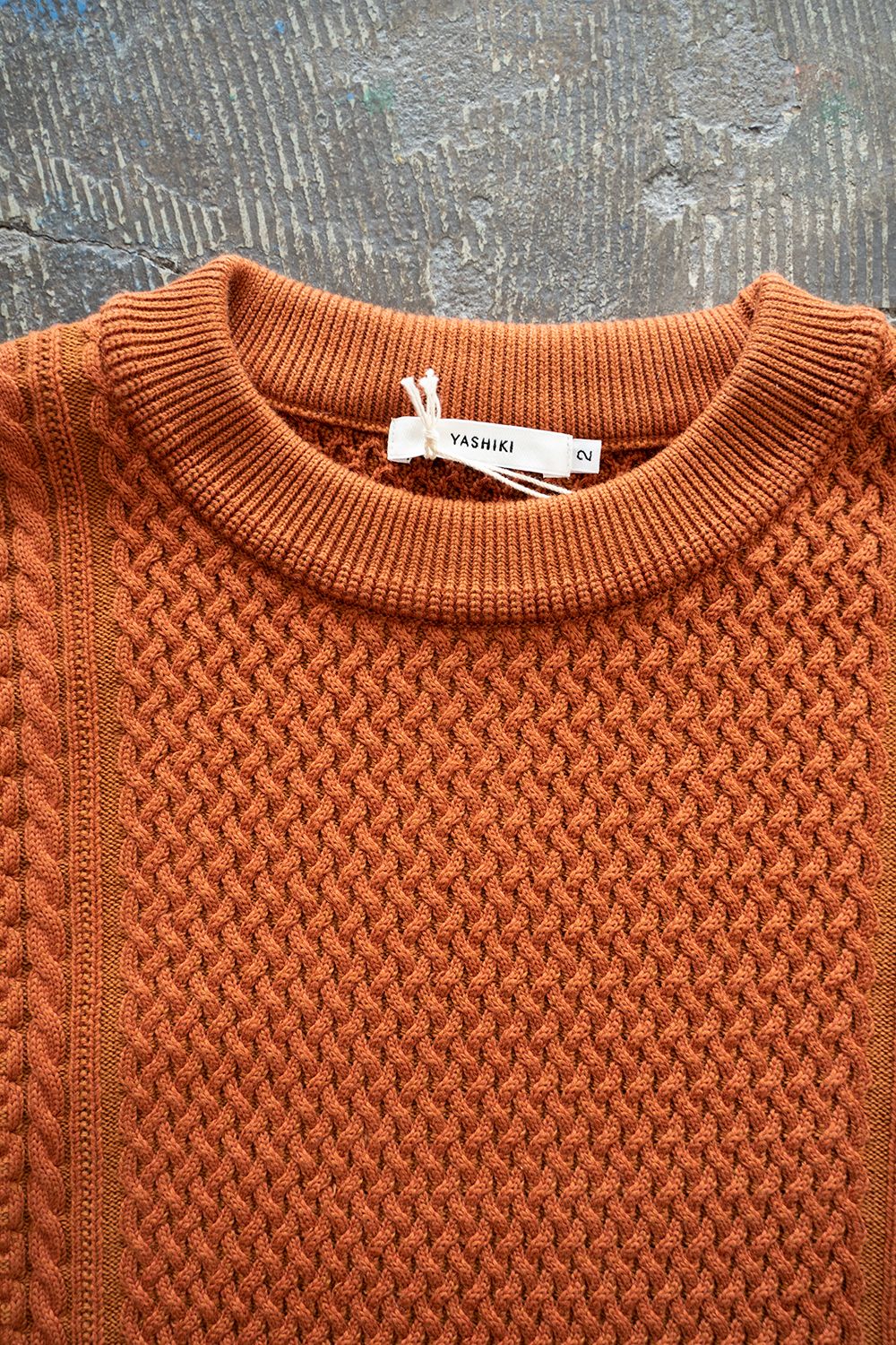 YASHIKI - 【ラスト1点】【22AW】Arare Knit(ORANGE) | Salty