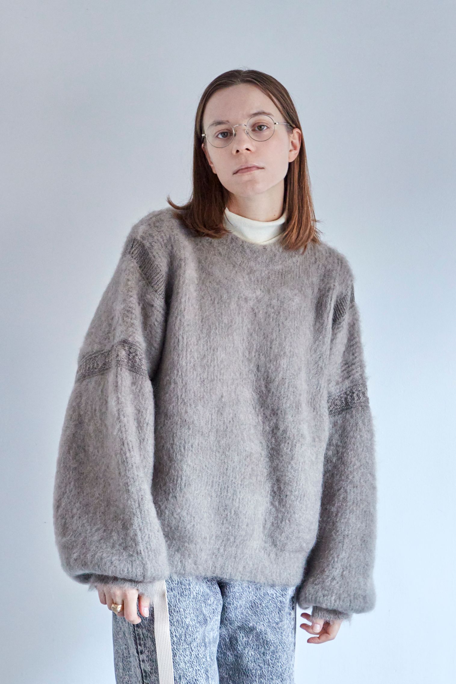 YASHIKI - 【ラスト1点】【24AW】Akane Mohair Knit(BEIGE) | Salty