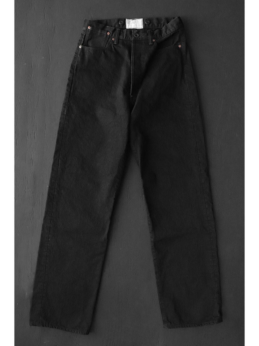 BLACK SIGN - 15oz BLACK DENIM VOCALION -OVERALLS (DEEP BLACK) | SKANDA