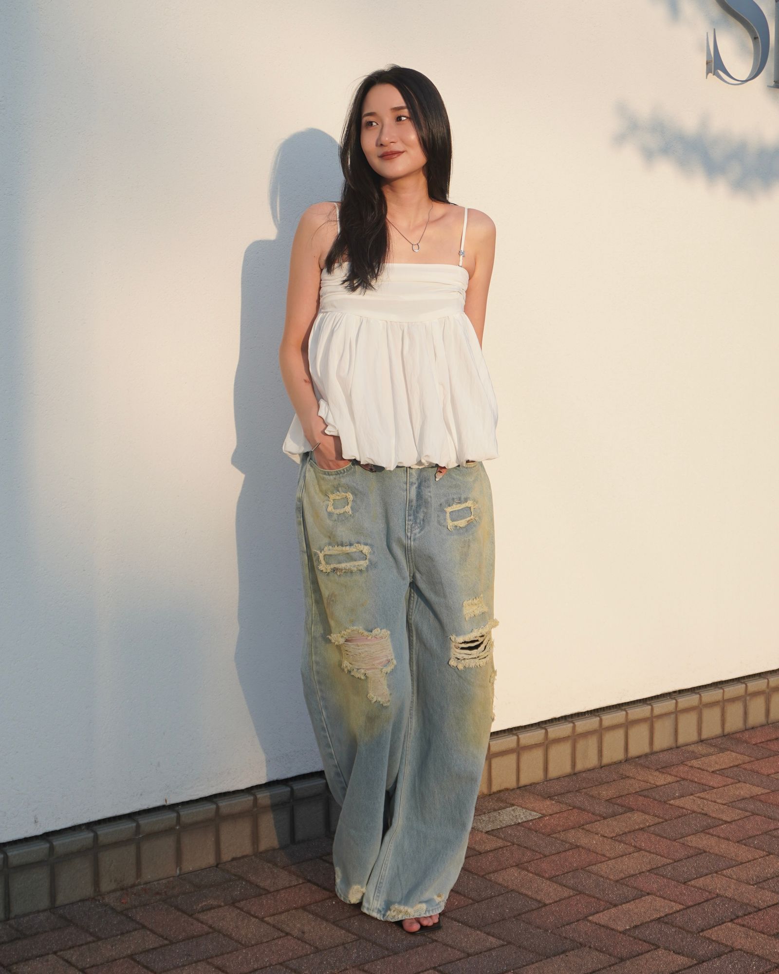 トップス Knuth Marf 2way peplum tops 2way peplum tops/3color