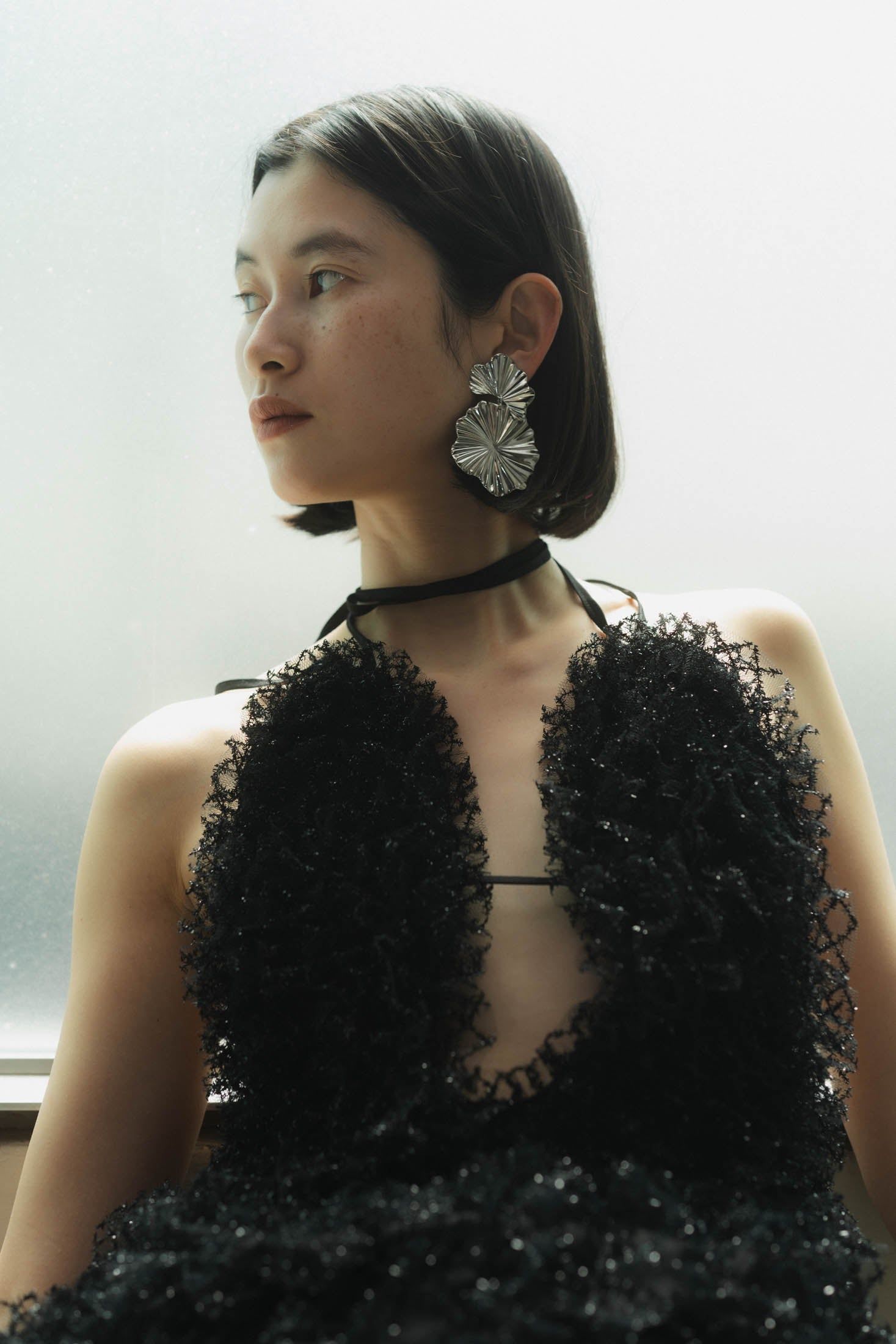 Knuth Marf - U neck tulle bustier / Uネック チュールビスチェ