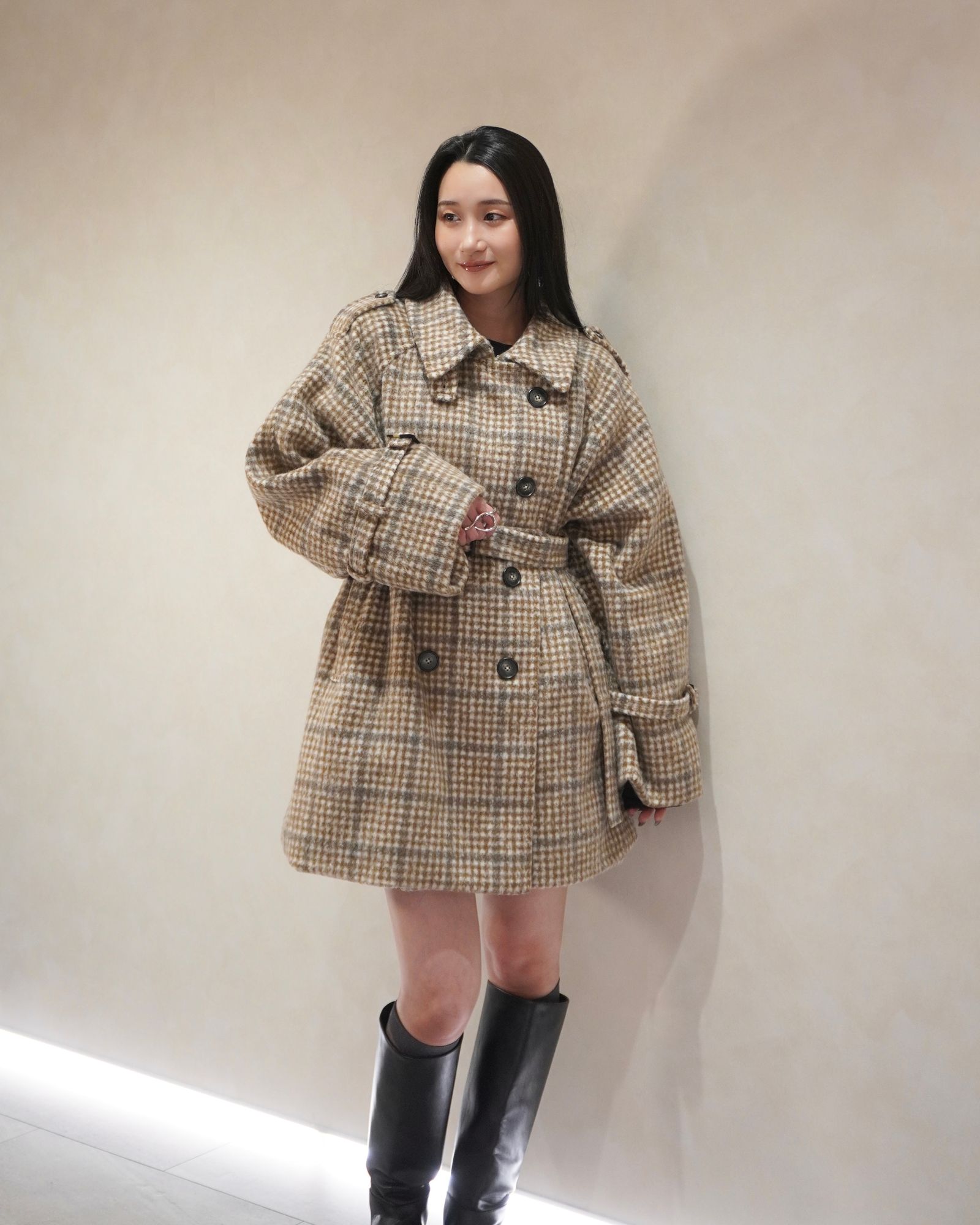 ànuke - Cocoon Mini Onepiece / コクーン ミニワンピース (ブラック