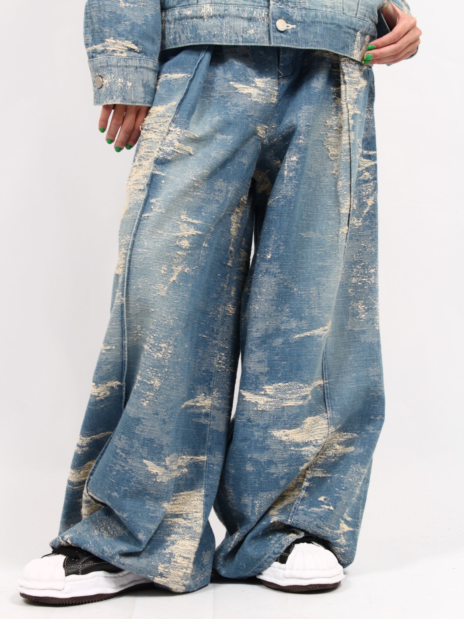 TAAKK - 【25SS】デニム ワイド スラックス / DENIM WIDE SLACKS