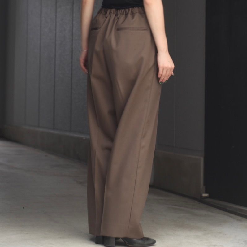 ssstein - 【残りわずか】Two Tuck Easy Trousers(2/90 WOOL GABARDINE