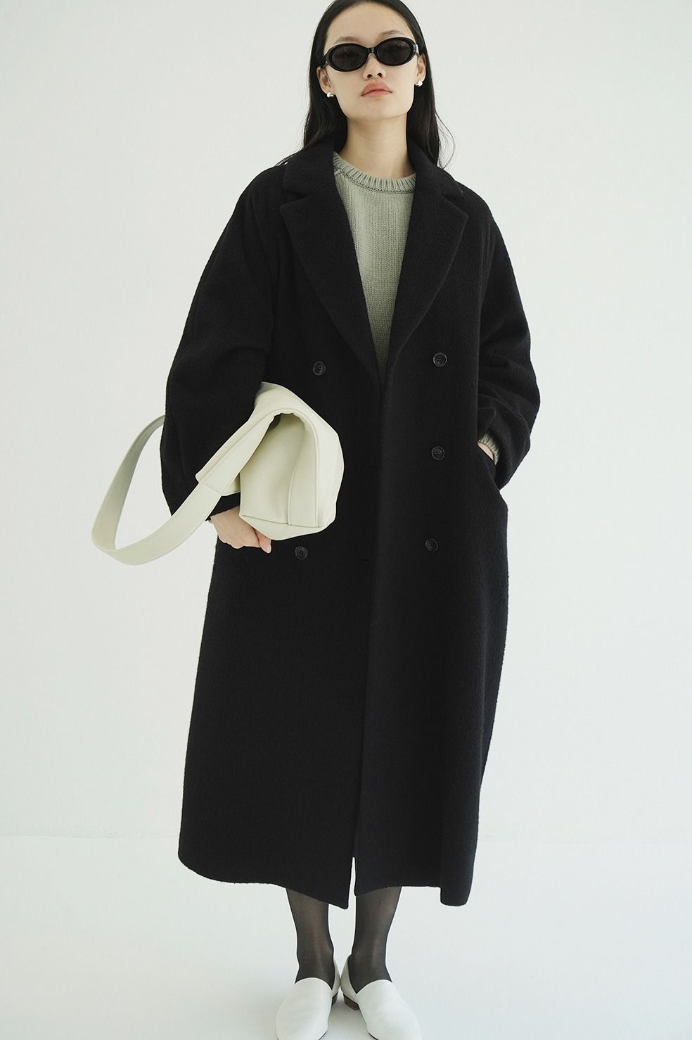 CLANE - 【25AW】 ダブルウールロングコート - DOUBLE WOOL LONG COAT