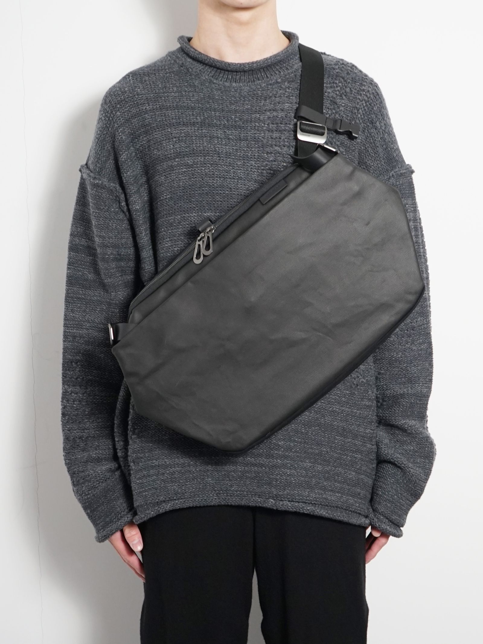cote&ciel - RISS - Coated Canvas Black 13 NEW - メッセンジャー