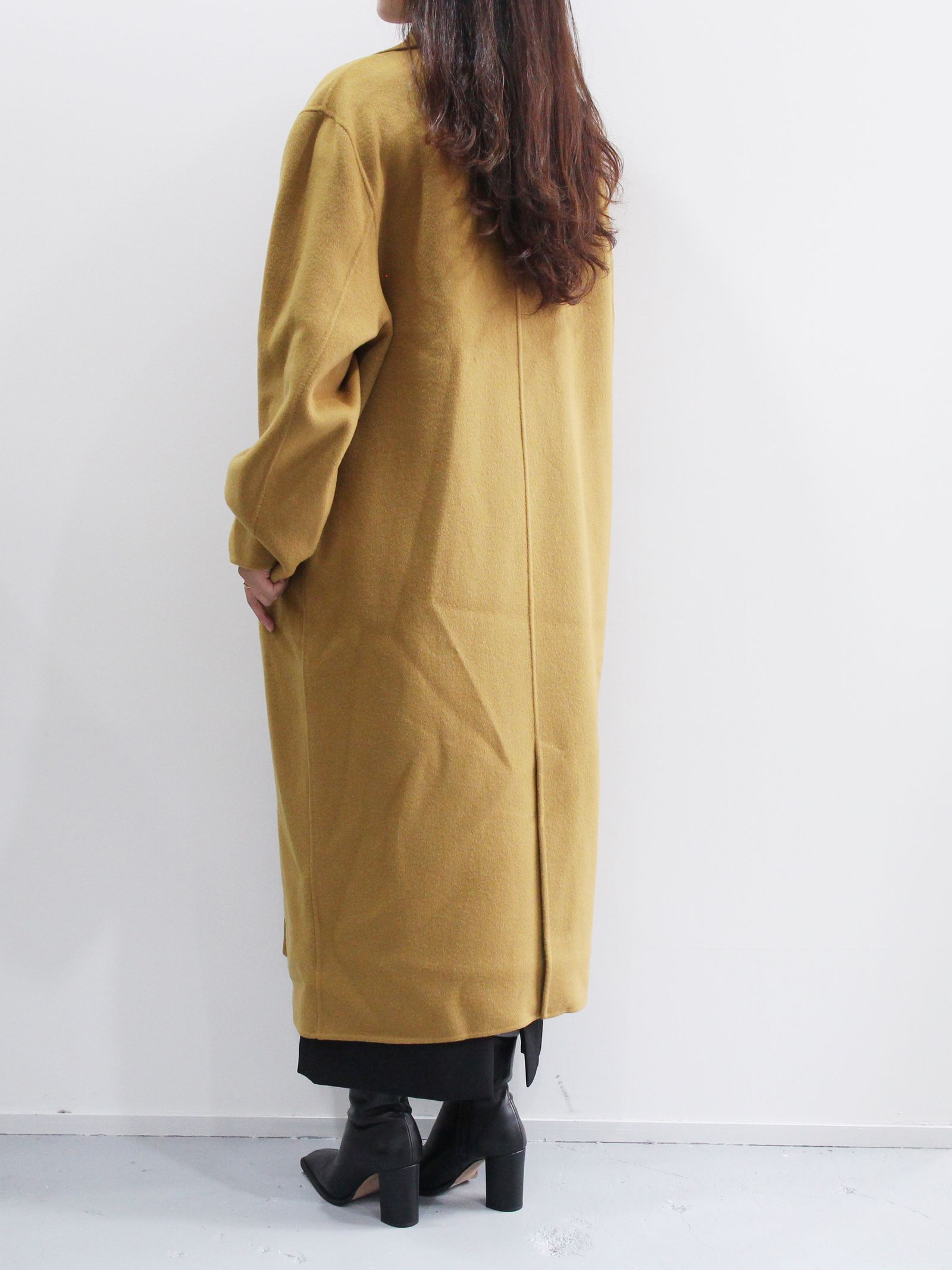 ETRE TOKYO - ダブルブレストリバーロングコート - BEIGE | ADDICT WEB