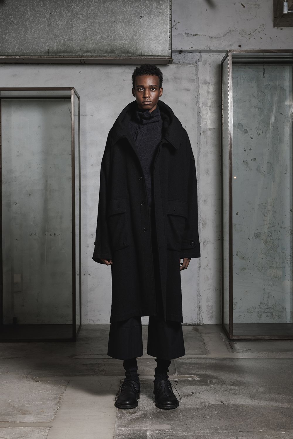 The Viridi-anne - Wool Fulling Product Dyed Coat 