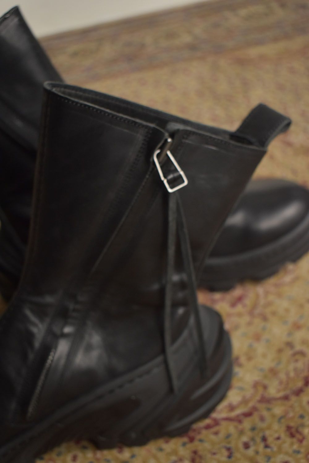 prasthana - Over Lock Side Zip Boots_Maryam Horse Front 