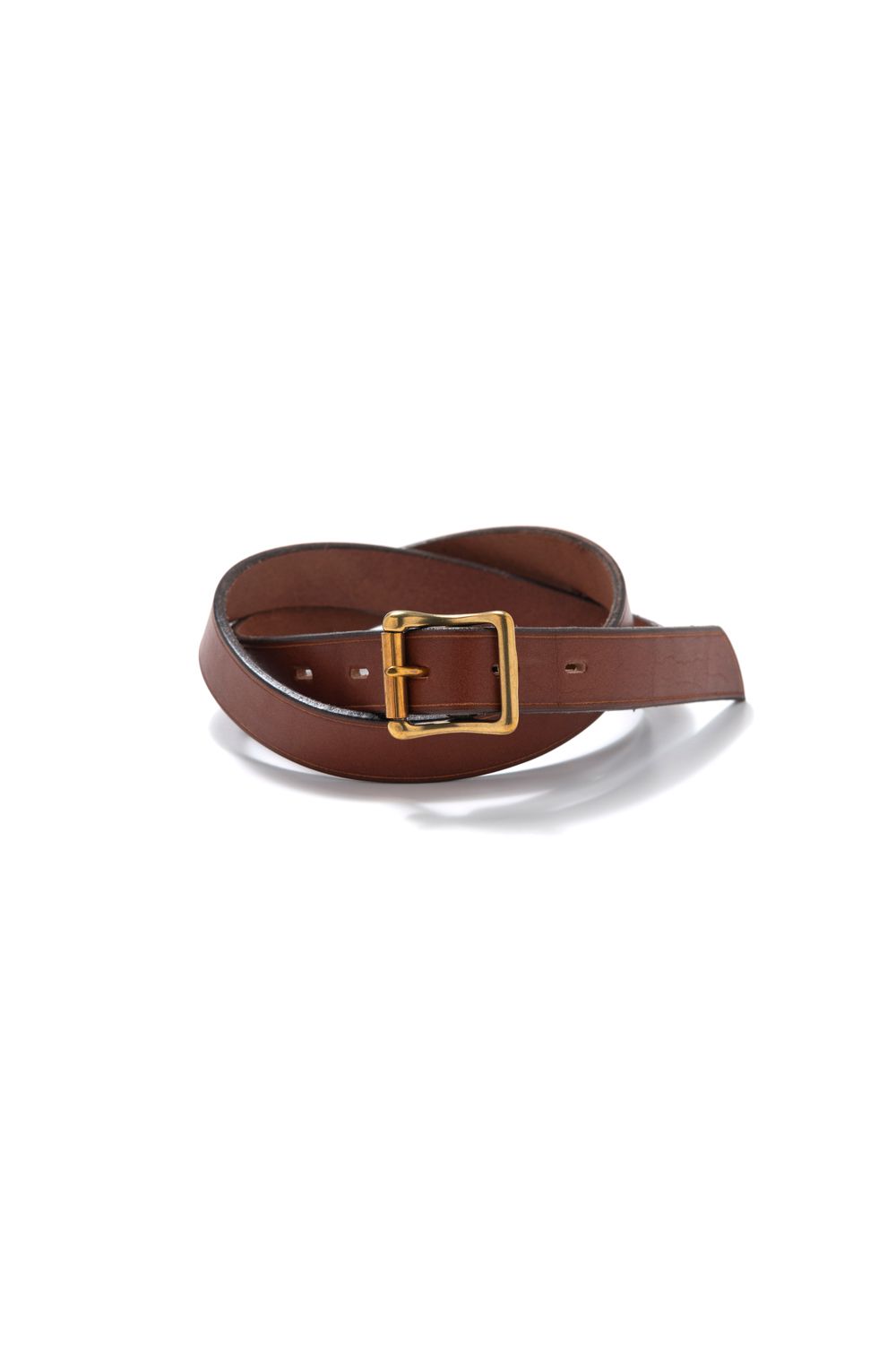vasco - 【26SS】LEATHER GARRISON BELT - NARROW [BROWN] | レザー
