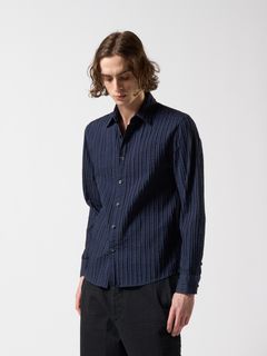 wjk - 【予約品】 stripe shirt / ストライプシャツ / ネイビー | BRYAN