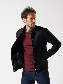 wjk - 【予約品】 stadium jumper / スタジャン / ブラック | BRYAN