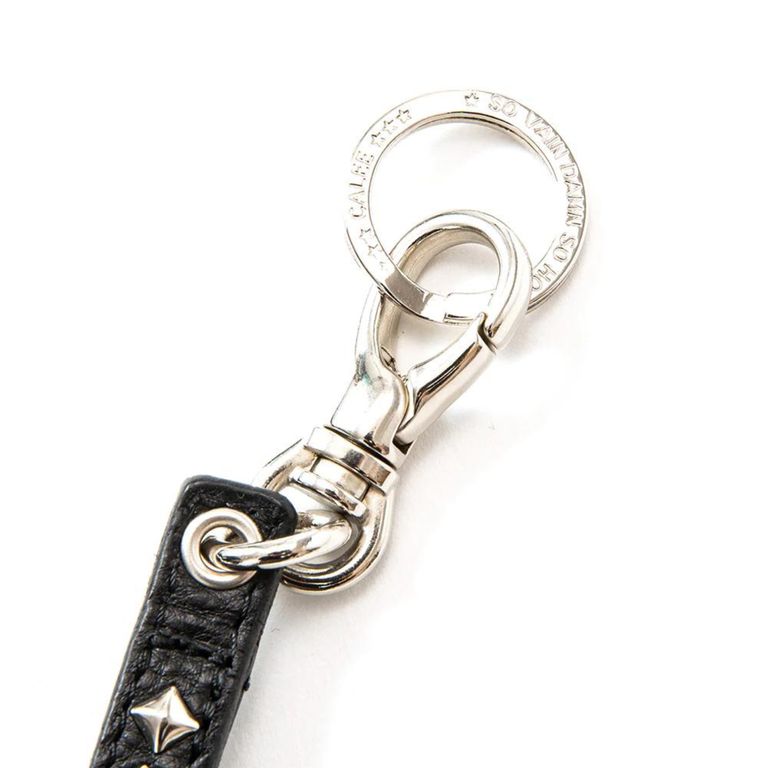CALEE - STUDS LEATHER WRIST STRAP (Black) / スタッズ レザー リスト