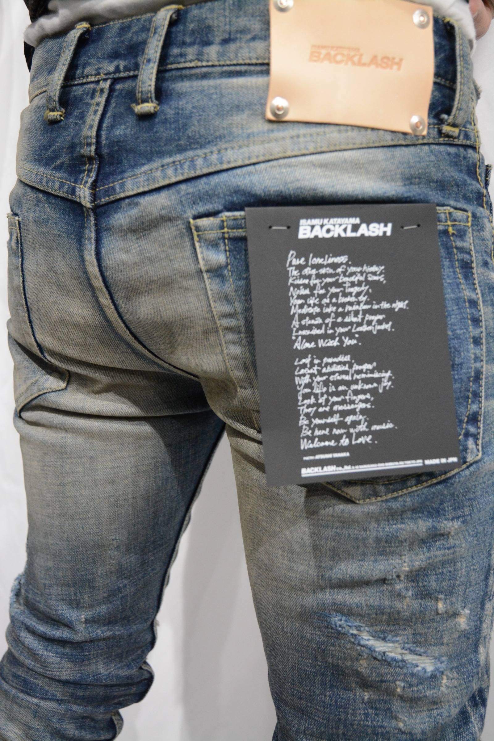 ISAMU KATAYAMA BACKLASH - クラッシュ スキニーデニム | chord online