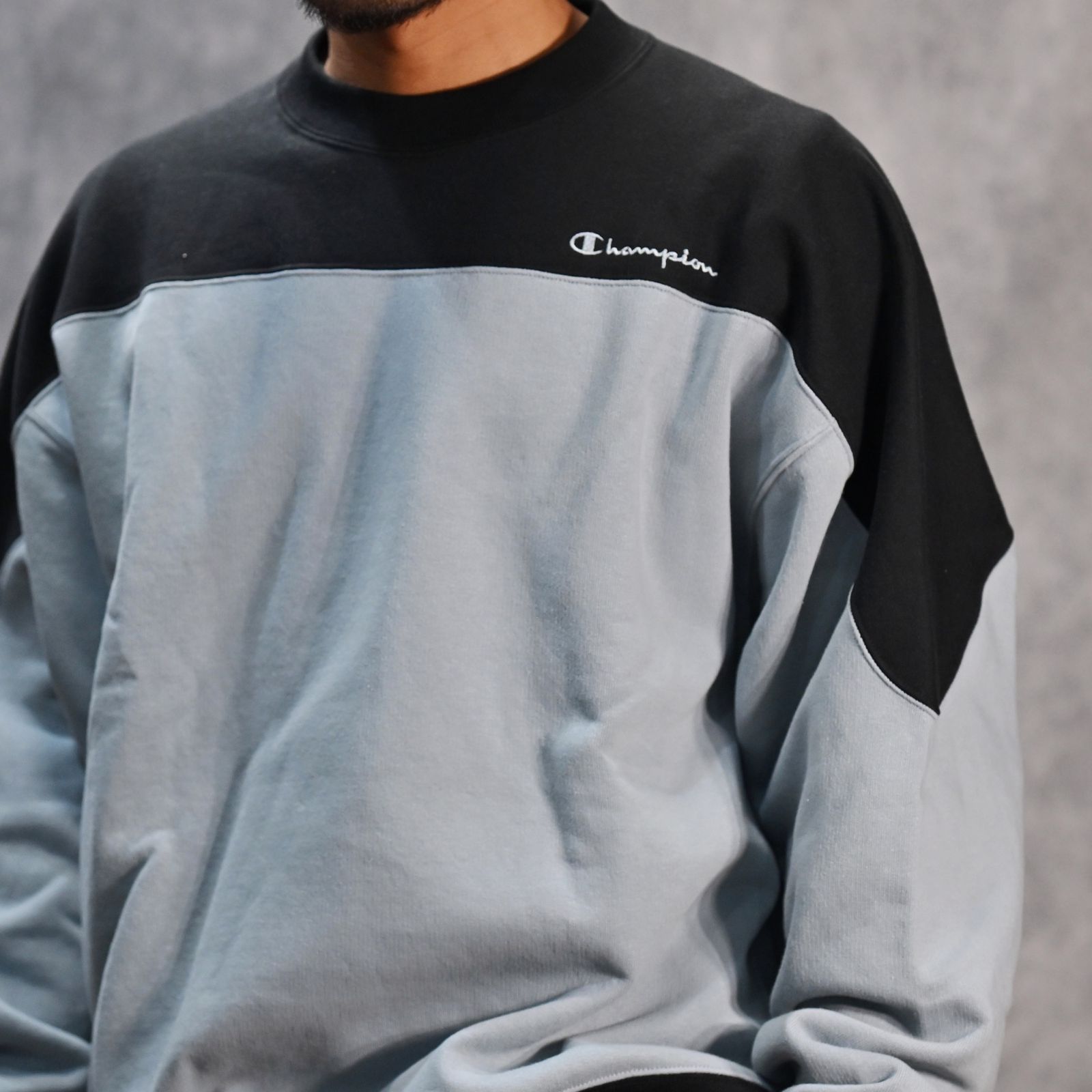 N.HOOLYWOOD - × Champion CREWNECK SWEAT （L.BLUE） / チャンピオン