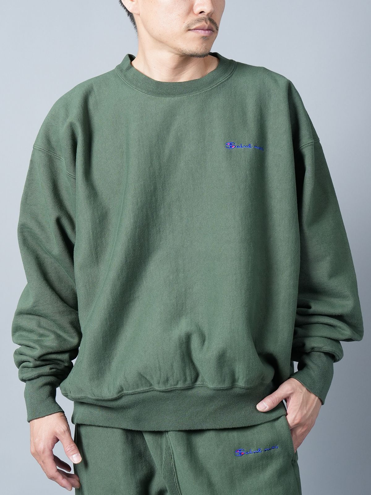 SAINT M×××××× - 【残りわずか】 SM-A23-0000-027 / CRW N SWT / LOGO