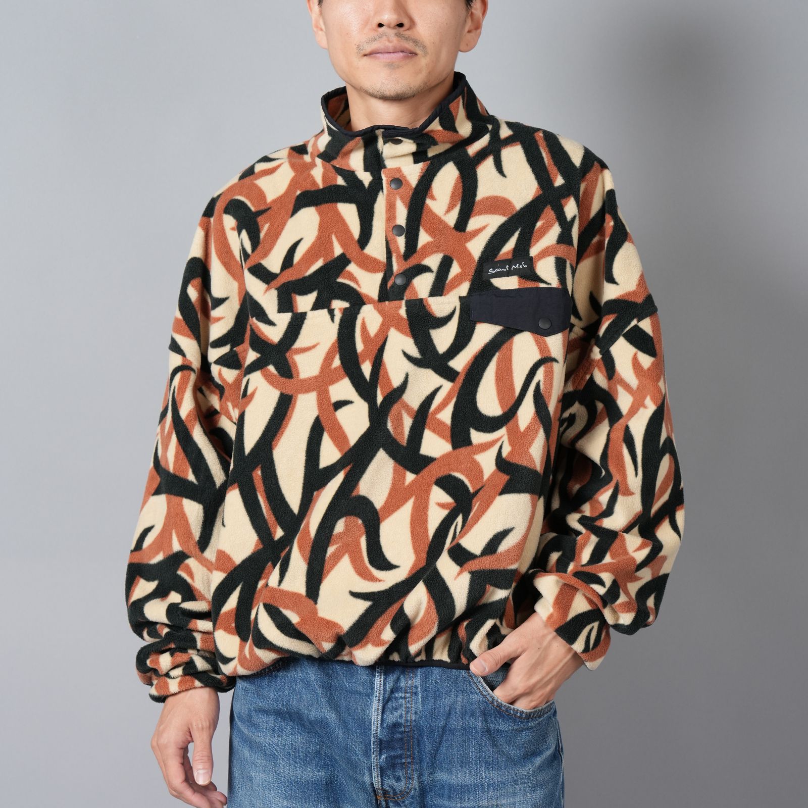 SAINT M×××××× - SM-YS1-0000-061 / FLEECE PLOVR / TRIVAL CAMO