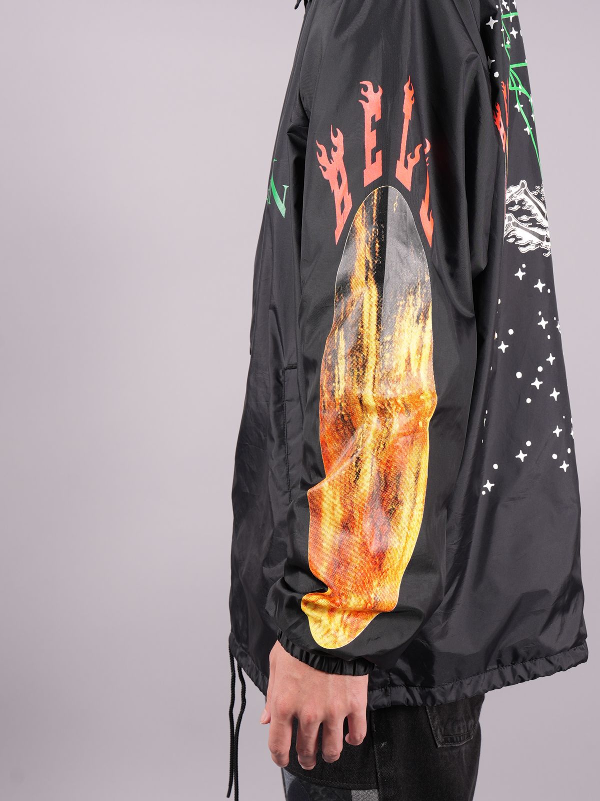 SAINT M×××××× - SM-A22-0000-082 / VL_COACH JACKET / SKULL / BK