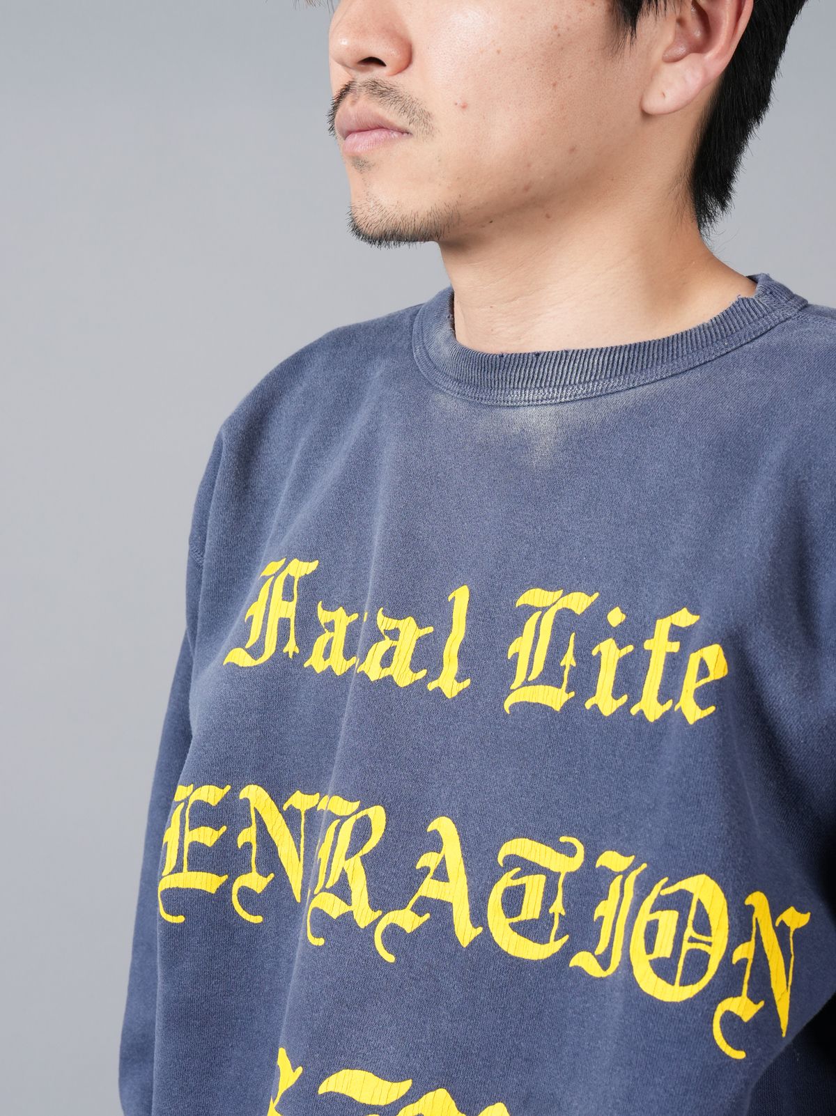 SAINT M×××××× - SM-YS8-0000-029 / CRW SWEAT/ FATAL LIFE / NVY