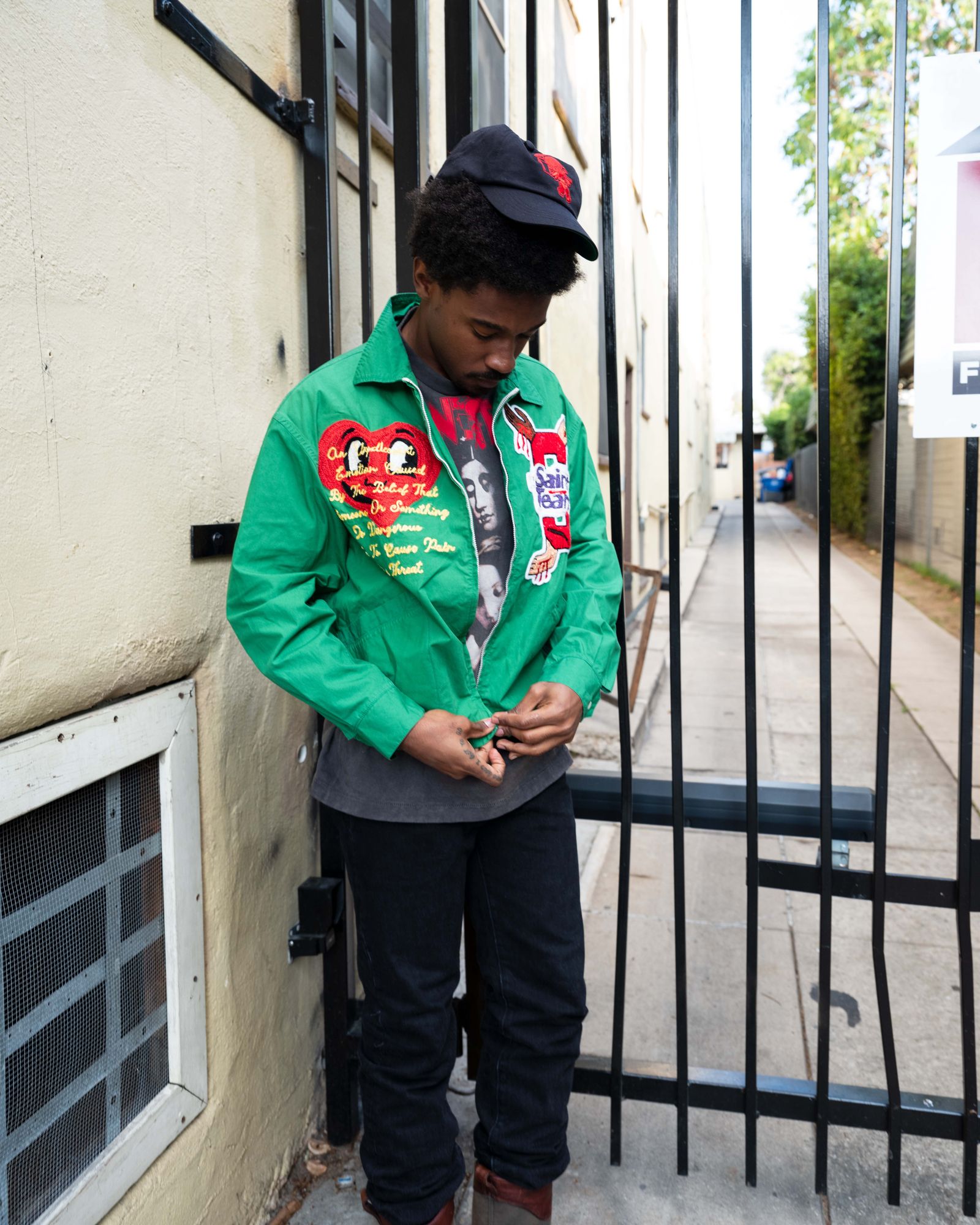 SAINT M×××××× - 【ラスト1点】 SM-S22-0000-085 / CAP / LOGO BBY