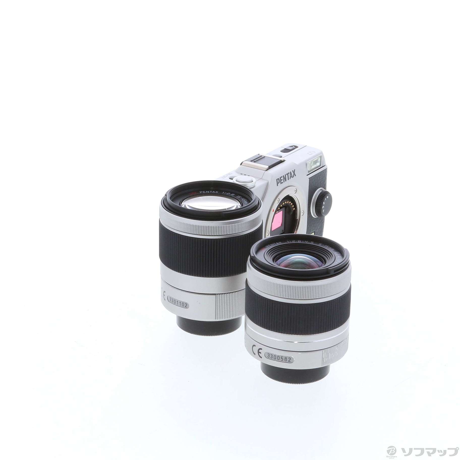 中古】PENTAX Q7 ダブルズームキット シルバー (1240万画素／SDXC