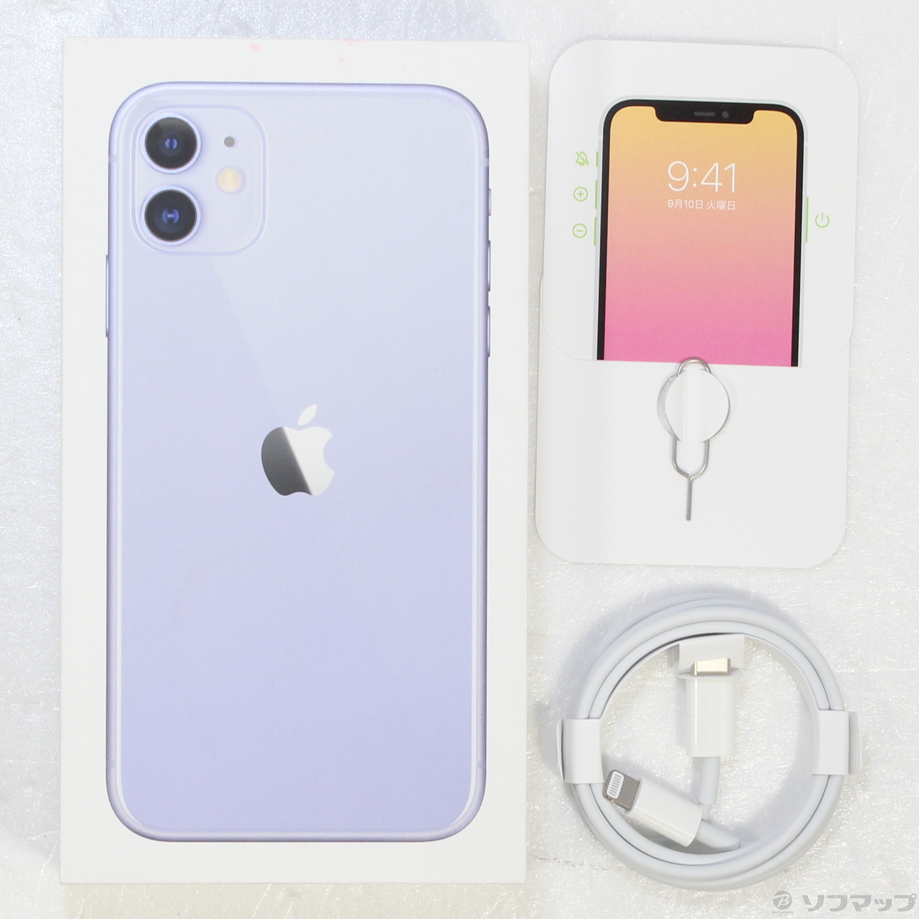 中古】iPhone11 64GB パープル MHDF3J／A SIMフリー ◇12/25(日)値下げ
