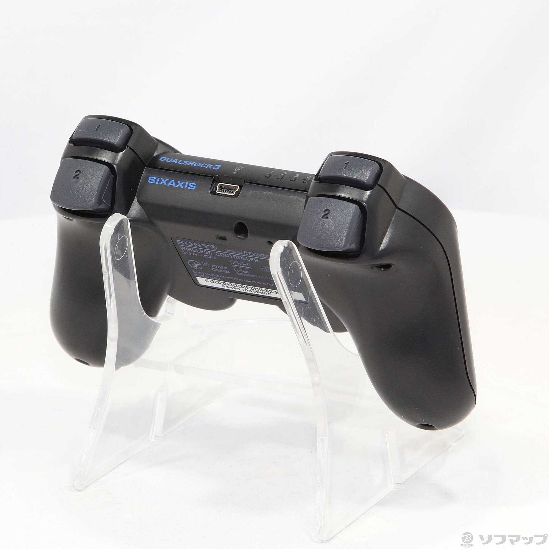 中古】ワイヤレスコントローラー DUALSHOCK3 クリアブラック 【PS3