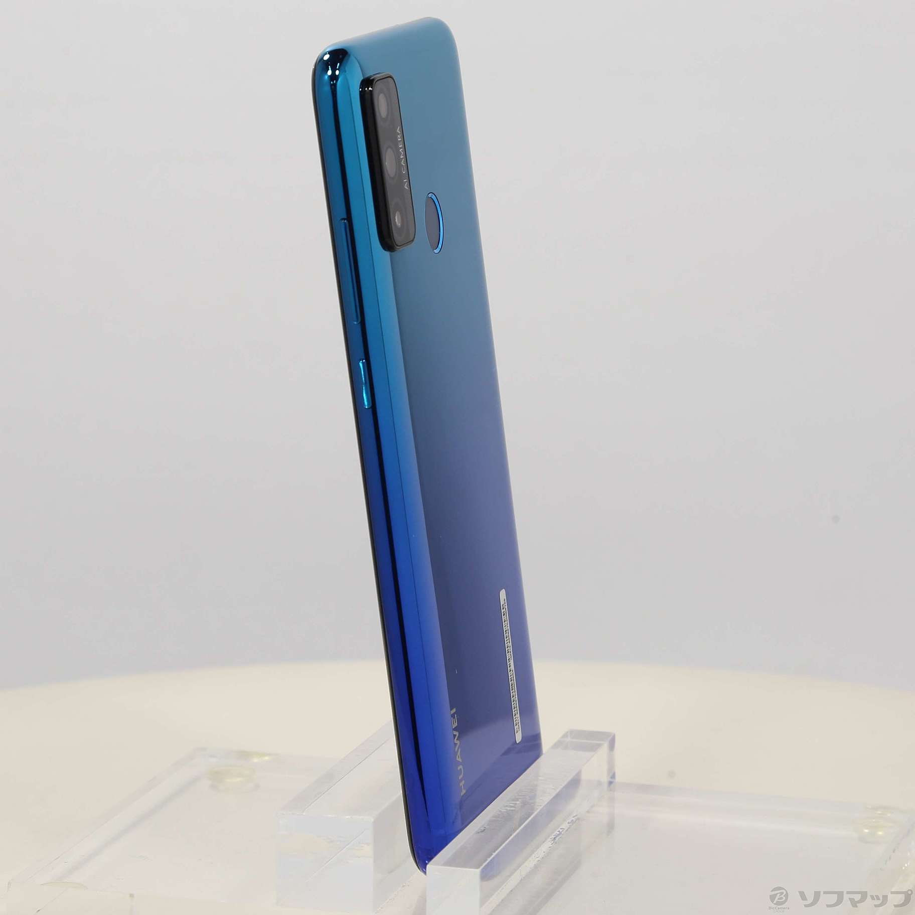 中古】HUAWEI nova lite3+ 128GB オーロラブルー POT-LX2J SIMフリー