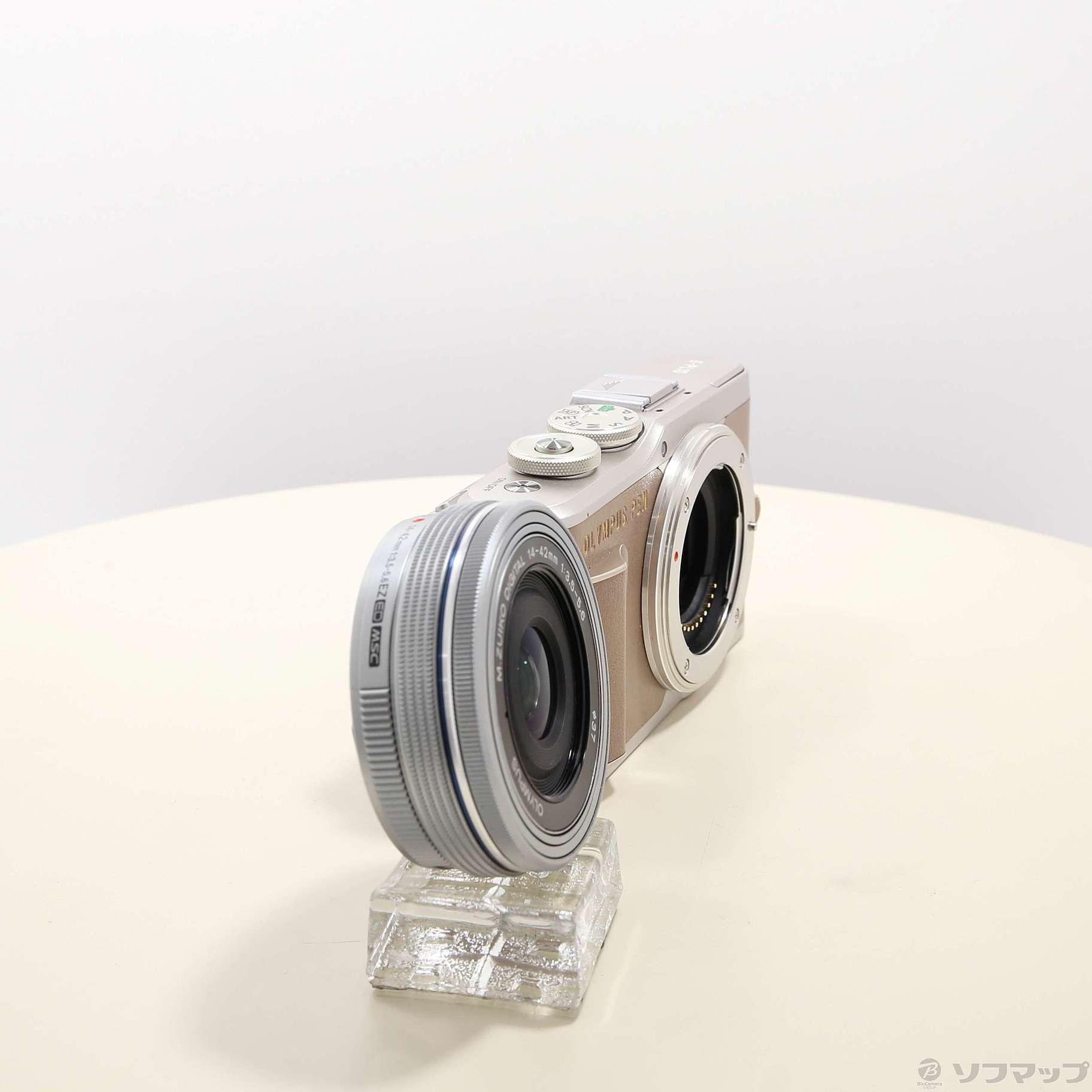 中古】PEN E-PL10 14-42mm EZ レンズキット ブラウン [2133058557207