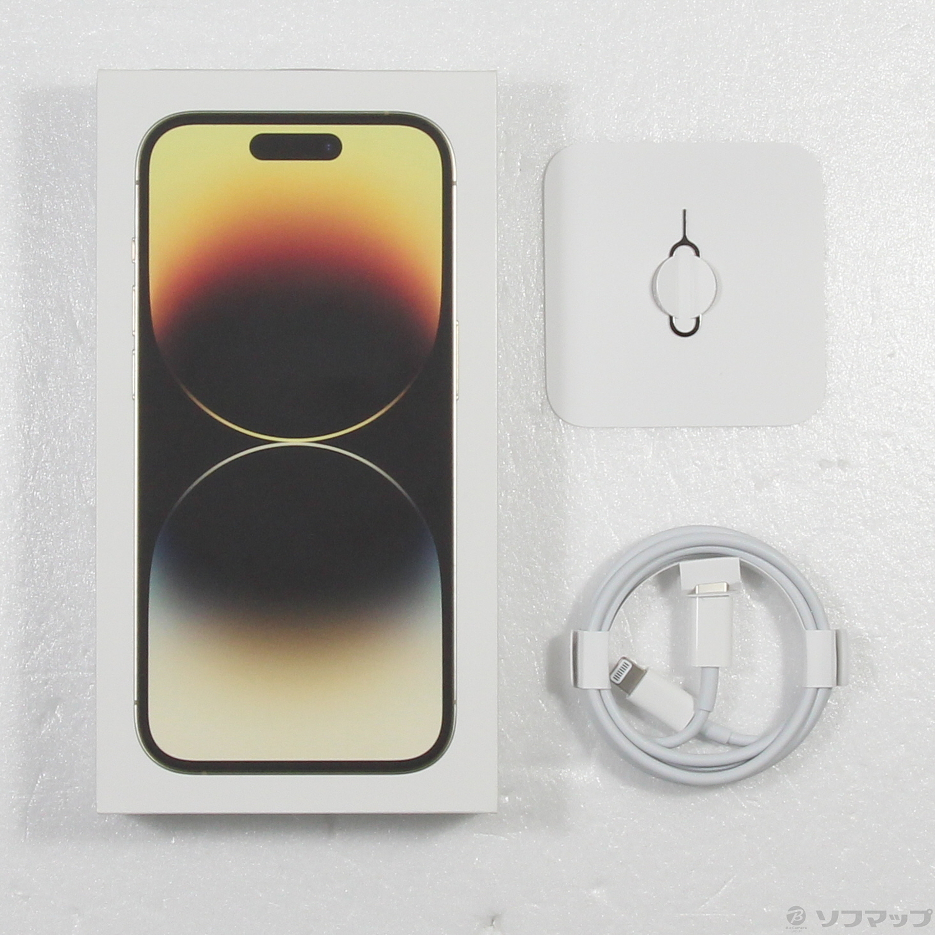 中古】iPhone14 Pro 128GB ゴールド MQ073J／A SIMフリー