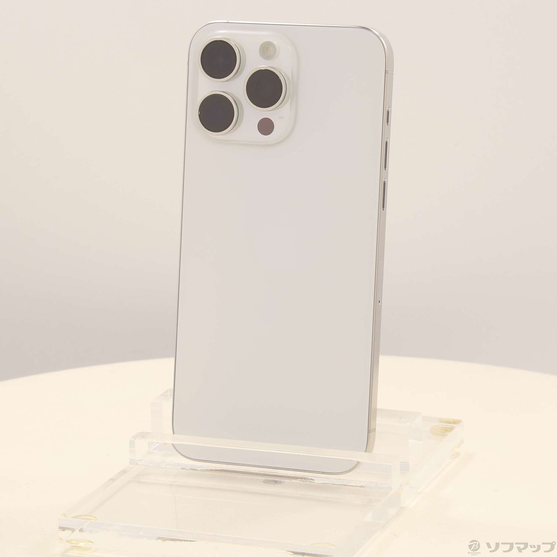 中古】iPhone15 Pro Max 256GB ホワイトチタニウム MU6Q3J／A SIM