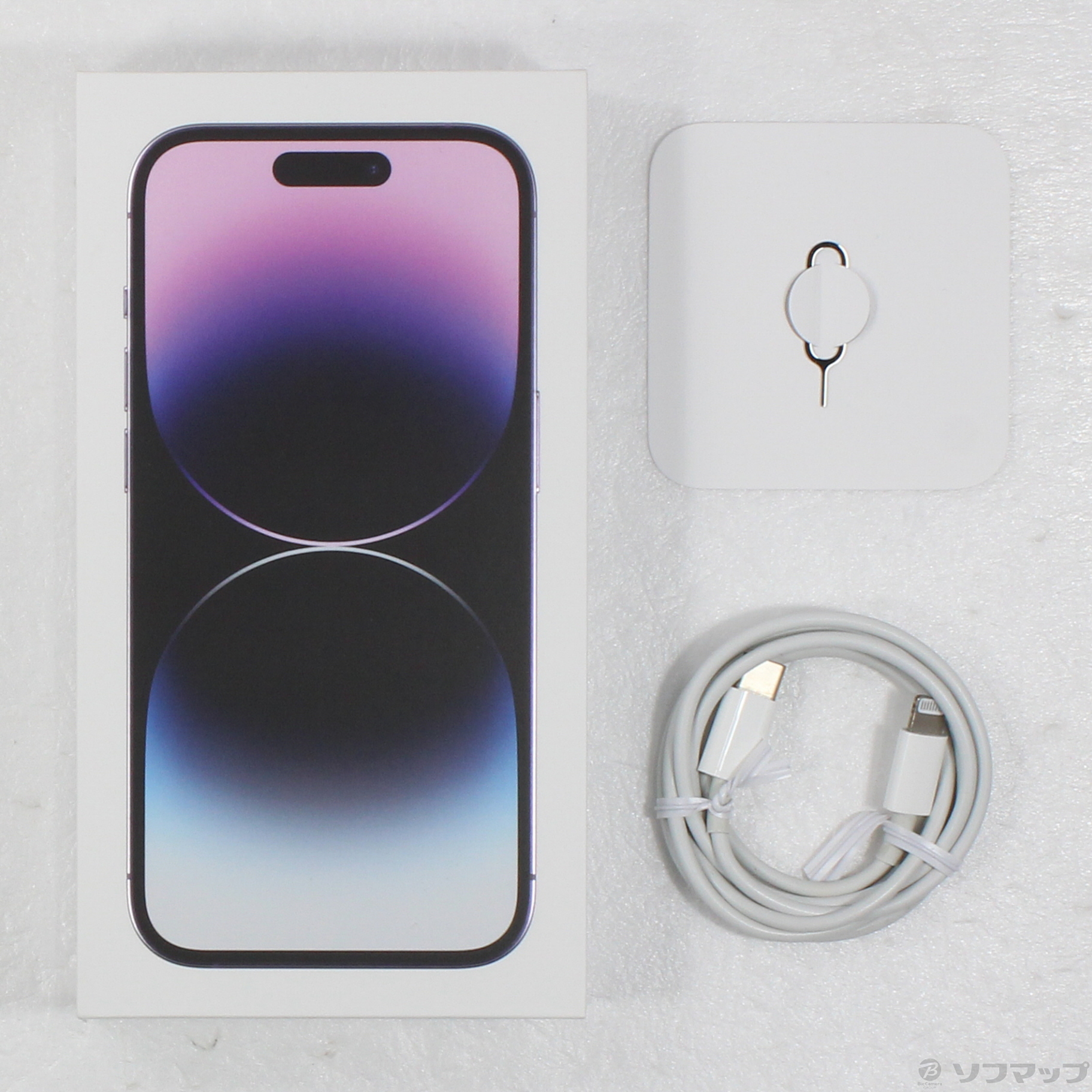 中古】iPhone14 Pro 128GB ディープパープル MQ0F3J／A SIMフリー