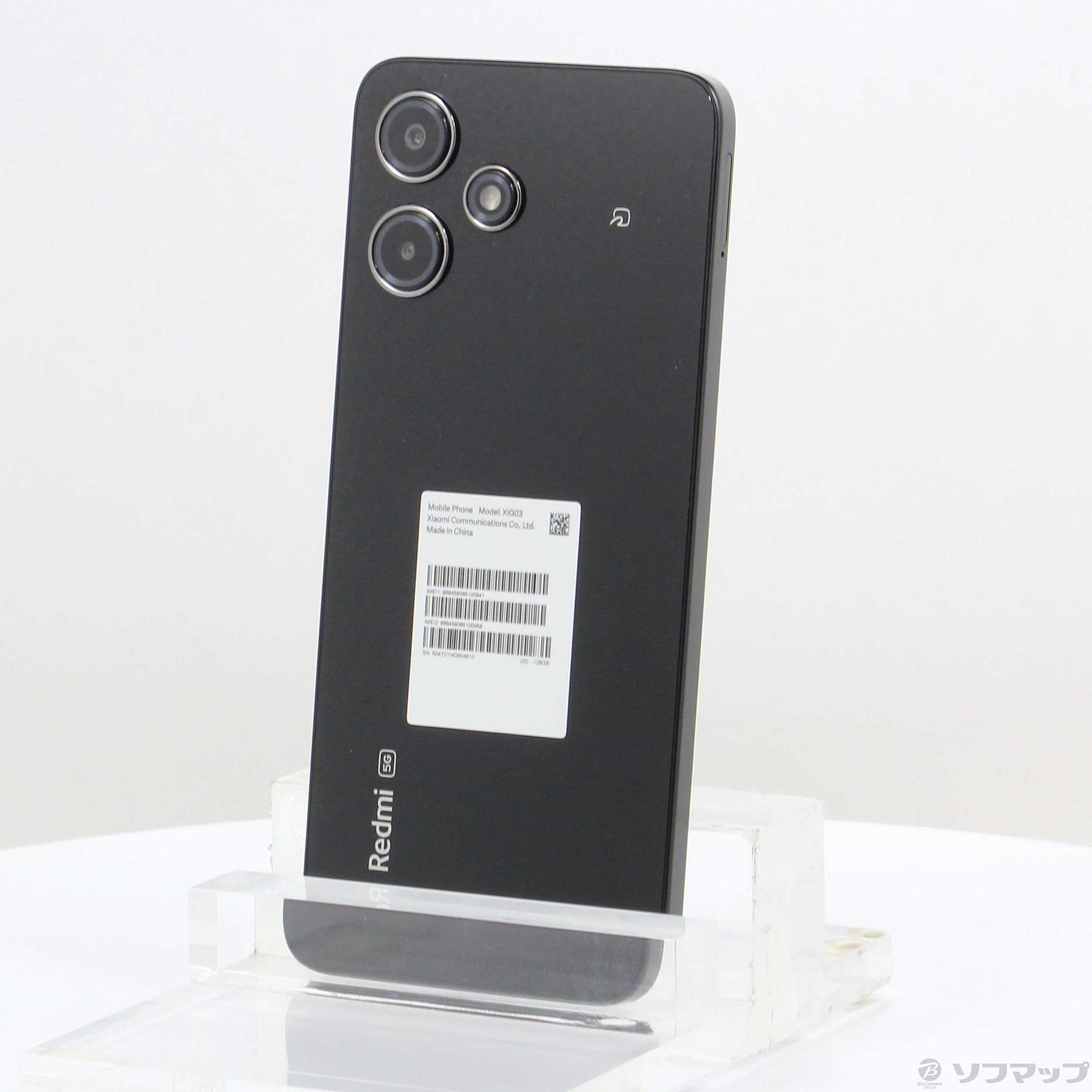 中古】Redmi 12 5G 128GB ミッドナイトブラック XIG03 au SIMフリー