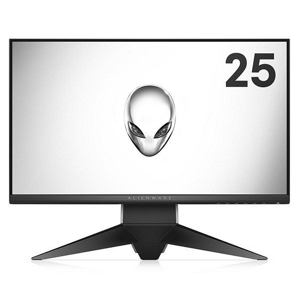 ゲーミングモニター ALIENWARE エピックシルバー、ブラッククローム