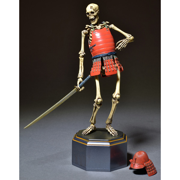 KT Project KT-010 タケヤ式自在置物 骸骨武者【着彩】六文銭デカール