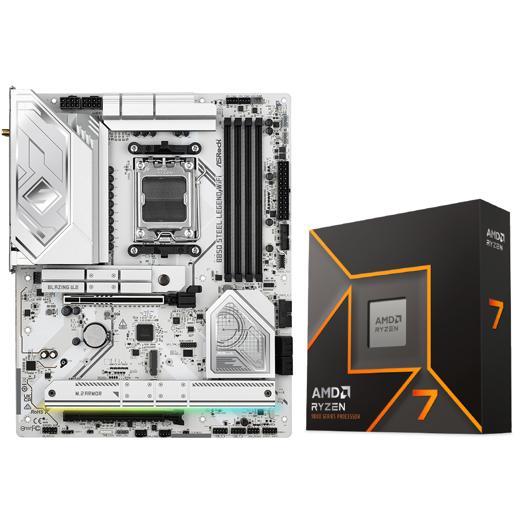 AMD Ryzen 7 9700X + B850 Steel Legend WiFi ｜の通販はソフマップ
