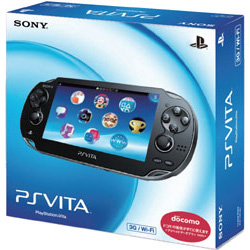 中古】PlayStation Vita 3G／WI-FIモデル クリスタルブラックPCH-1100