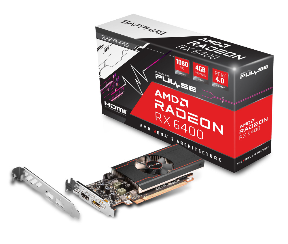 グラフィックボード PULSE Radeon RX 6400 GAMING 4GB GDDR6 SAP