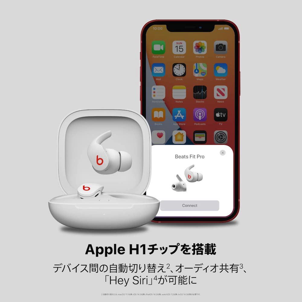 完全ワイヤレスイヤホン Beats Fit Pro Beatsホワイト MK2G3PA/A