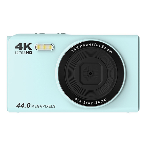デジタルカメラ 4400万画素 4K録画 32GBカード付 ブルー｜の通販は