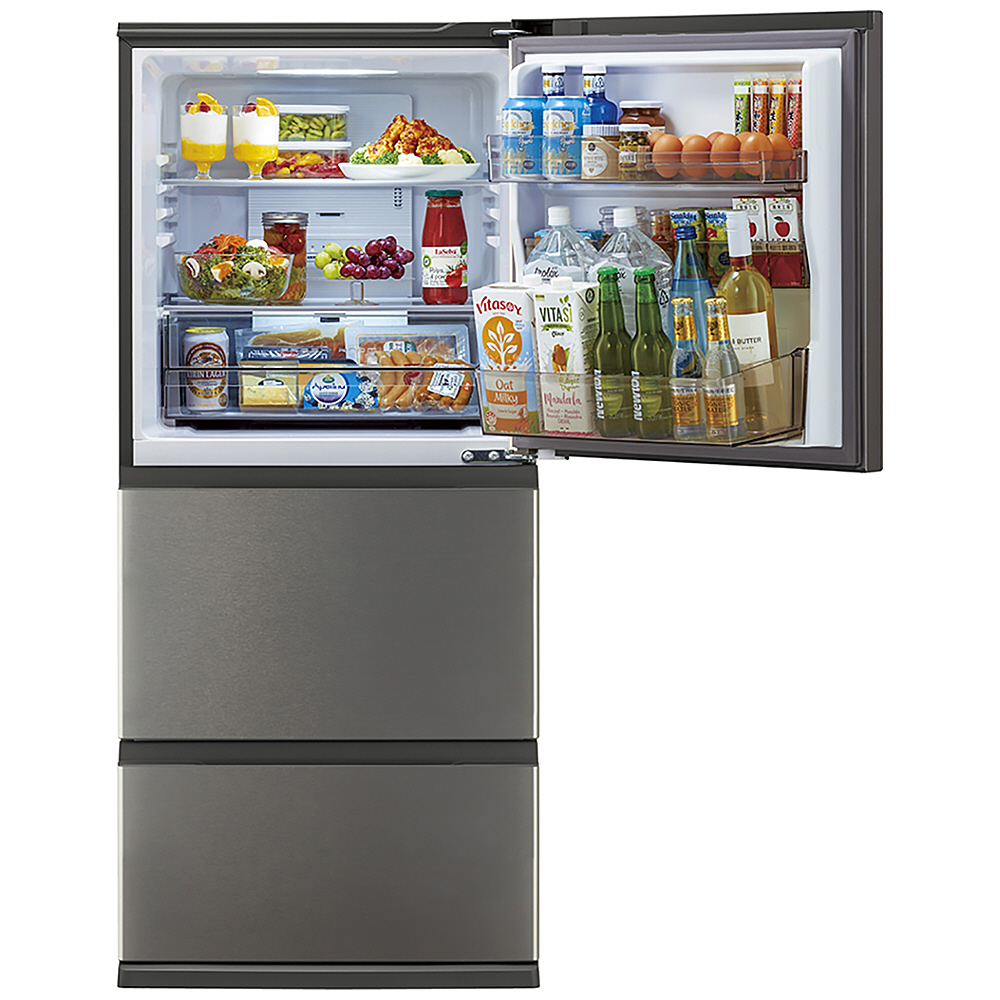 冷蔵庫 ブライトダークシルバー AQR-26R(DS) ［60 /262L /3ドア /右